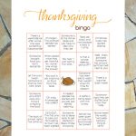 Free Thanksgiving Bingo Game Printable For Adults | Autumn * Fall   Free Printable Games For Adults