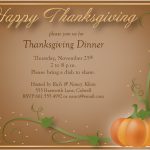 Free Thanksgiving Dinner Invitations Templates – Happy Easter   Free Printable Thanksgiving Dinner Invitation Templates
