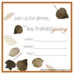 Free Thanksgiving Invitation Templates. Free Printable Thanksgiving   Free Printable Thanksgiving Invitation Templates