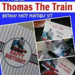 Free Thomas The Train Engine Birthday Party Printables   Passion For   Free Printable Thomas The Train Cupcake Toppers