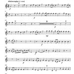 Free Trumpet Sheet Music For Alla Hornpipe From Water Music Suite Ii   Free Printable Sheet Music For Trumpet