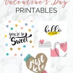 Free Valentine's Day Printables   The Organized Dream   Free Printable Valentine's Day Decorations