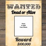 Free Wanted Poster Maker | Make A Free Printable Wanted Poster Online   Free Printable Poster Maker