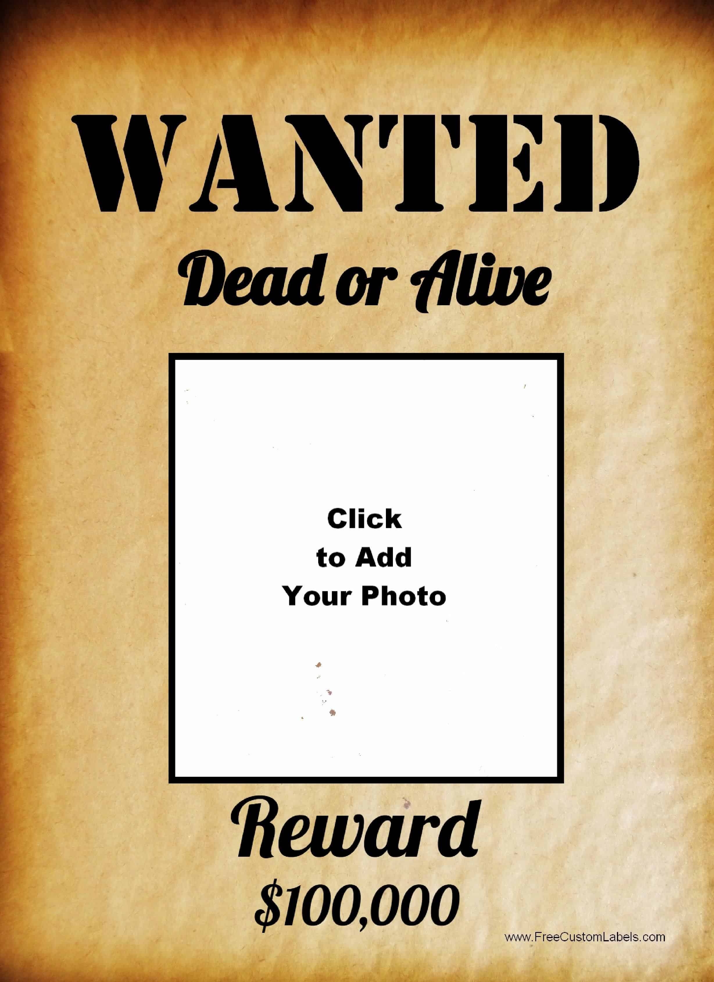 007 Free Wanted Poster Template Printable Wantedster For Word Kids