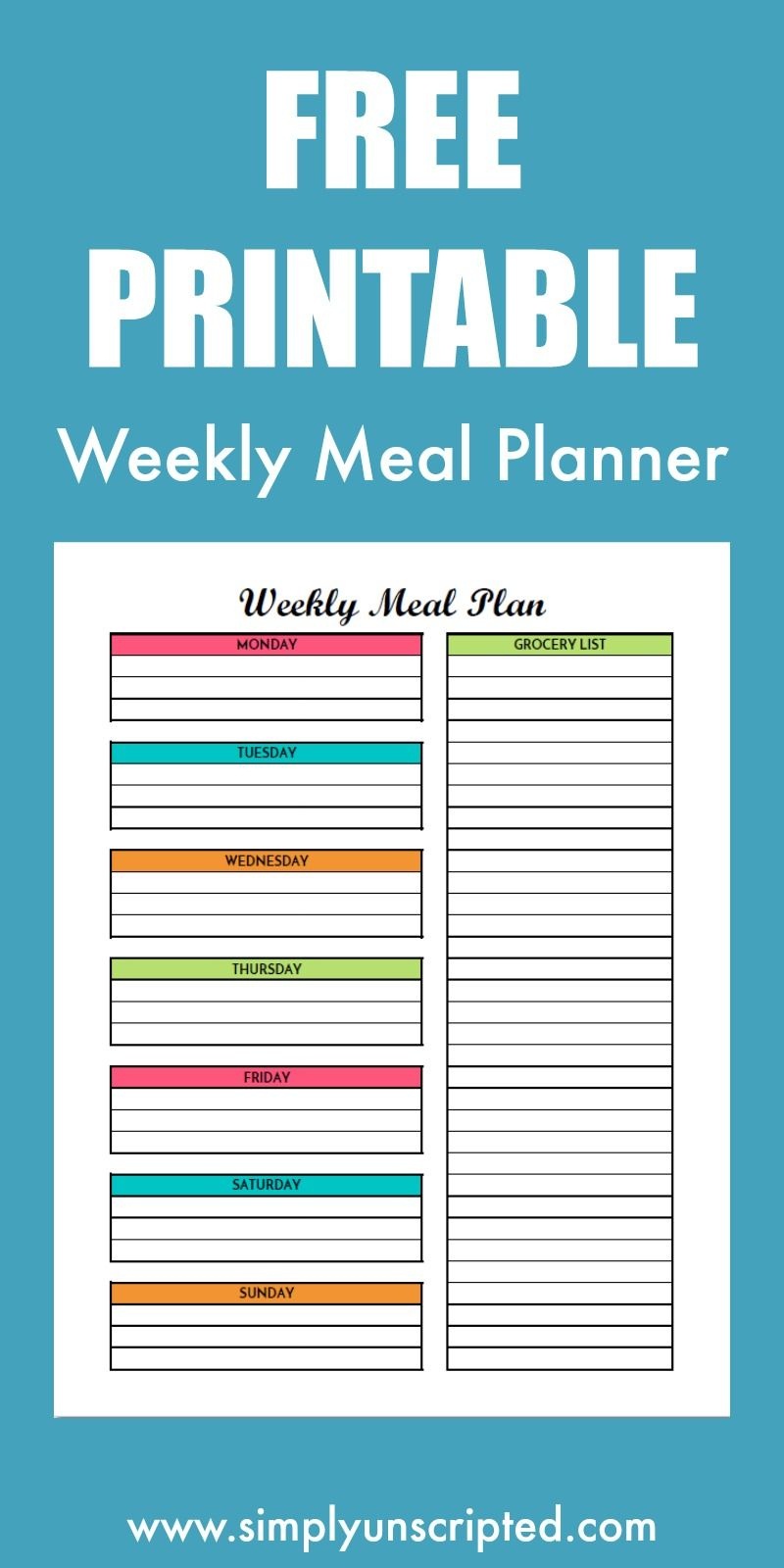 Create A Menu Free Printable | Free Printable