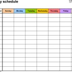 Free Weekly Schedule Templates For Pdf   18 Templates   Free Printable Schedule