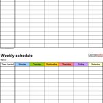 Free Weekly Schedule Templates For Pdf   18 Templates   Free Printable Schedule