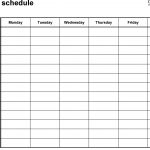 Free Weekly Schedule Templates For Word   18 Templates   Free Printable Blank Work Schedules