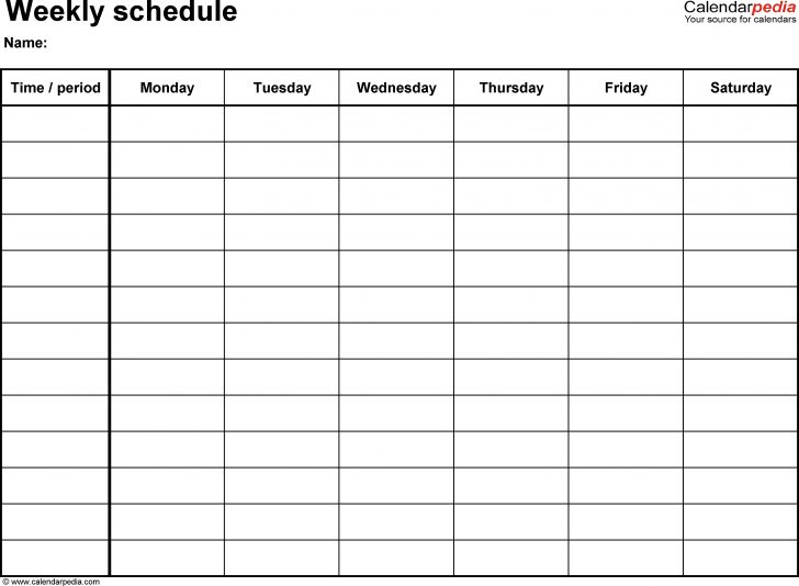 Free Printable Daily Schedule Chart