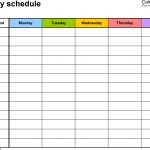 Free Weekly Schedule Templates For Word   18 Templates   Free Printable Daily Schedule Chart