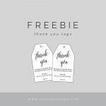 Freebie: Editable Thank You Tags | Gift Tags | Free Printable Gift   Free Printable Favor Tags