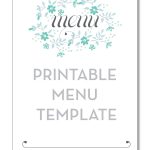 Freebie Friday: Printable Menu | Party Time! | Printable Menu, Menu   Free Printable Menu