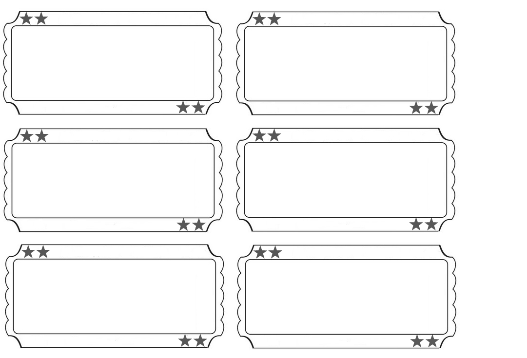 Free Ticket Template Printable