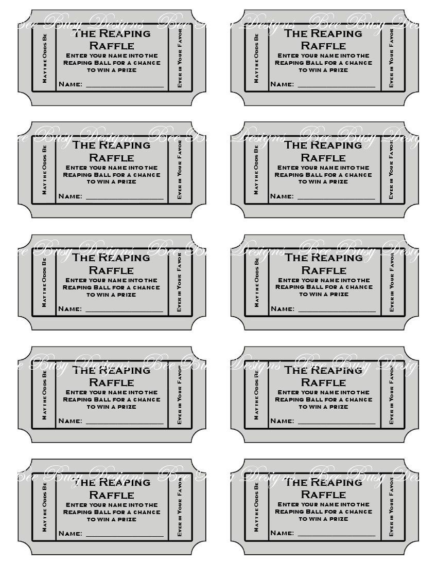 raffle ticket templates tims printables blank raffle ticket