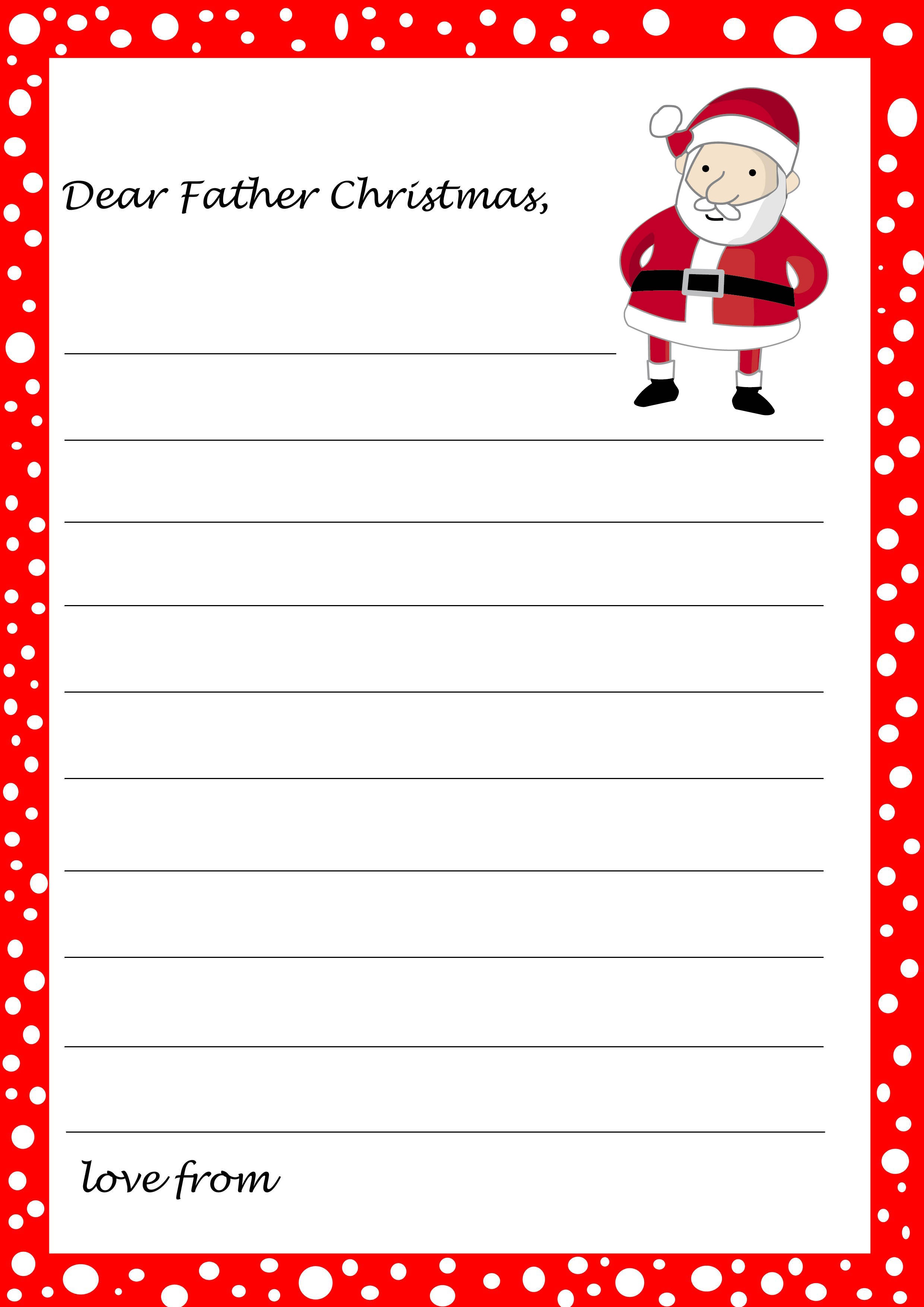 From Santa Letter Templates - Tutlin.psstech.co - Free Santa Templates Printable