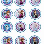 Frozen: Free Printable Toppers.   Oh My Fiesta! In English   Free Printable Barbie Cupcake Toppers