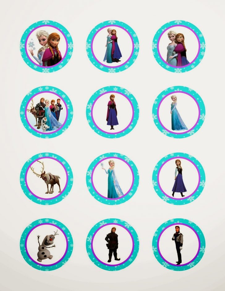 Frozen Cupcake Toppers Free Printable