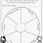 Fun Character Wheel Printable For Any Book! Free! | Teaching 4/5   Free Printable Character Map