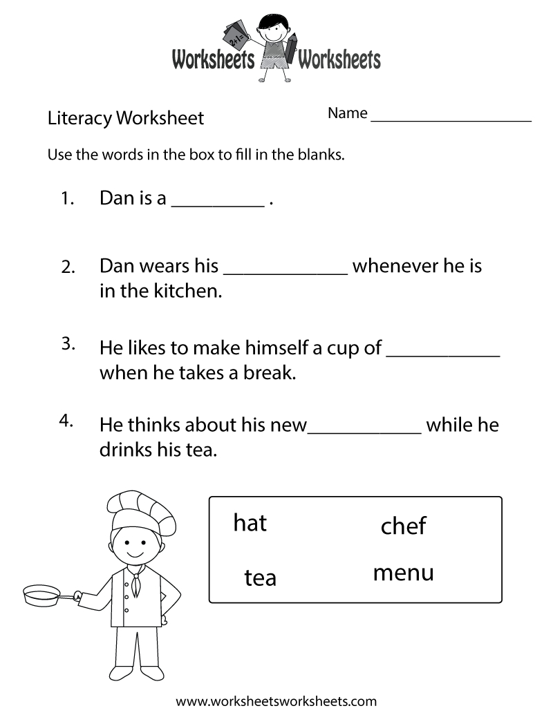 Fun Literacy Worksheet Printable | English Ws | Literacy Worksheets - Free Printable Literacy Worksheets For Adults