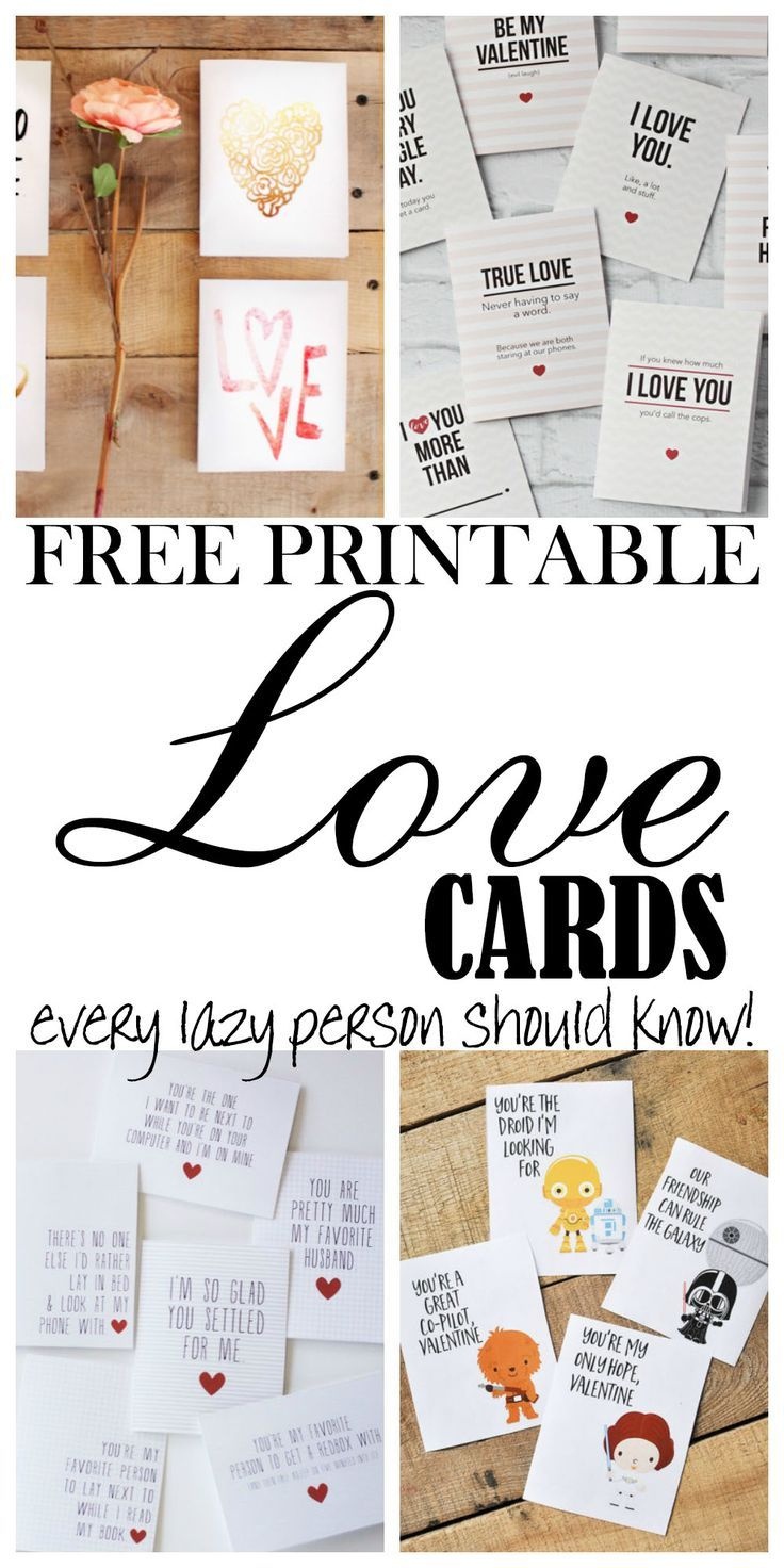 Funny And Cute, Free Printable Cards Perfect For A Love Note! | The - Free Printable Love Cards