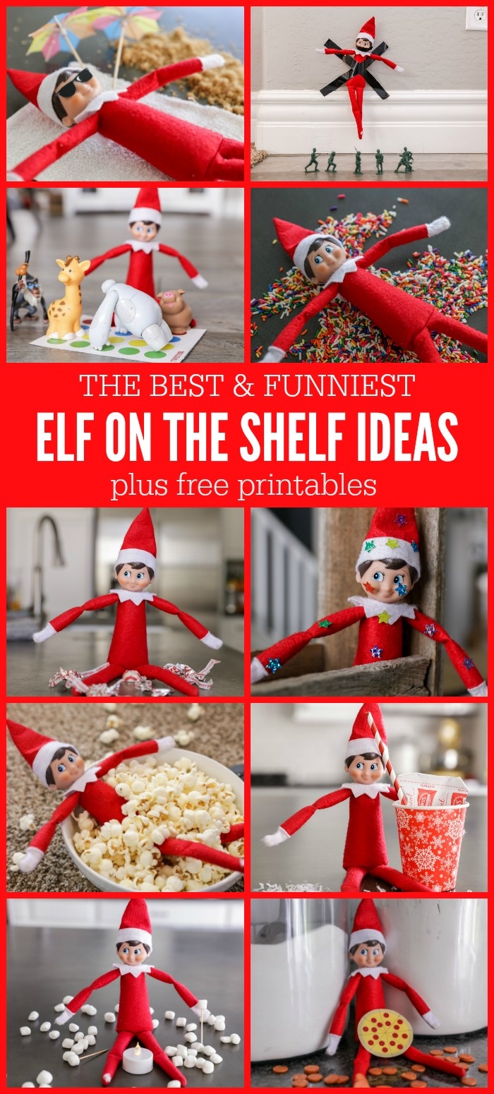 Funny Elf On The Shelf Ideas + Free Printables | Lil&amp;#039; Luna - Elf On The Shelf Free Printable Ideas