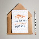 Funny Free Printable Father's Day Card (O Fish Ally Awesome!)   Free Printable Fathers Day Cards