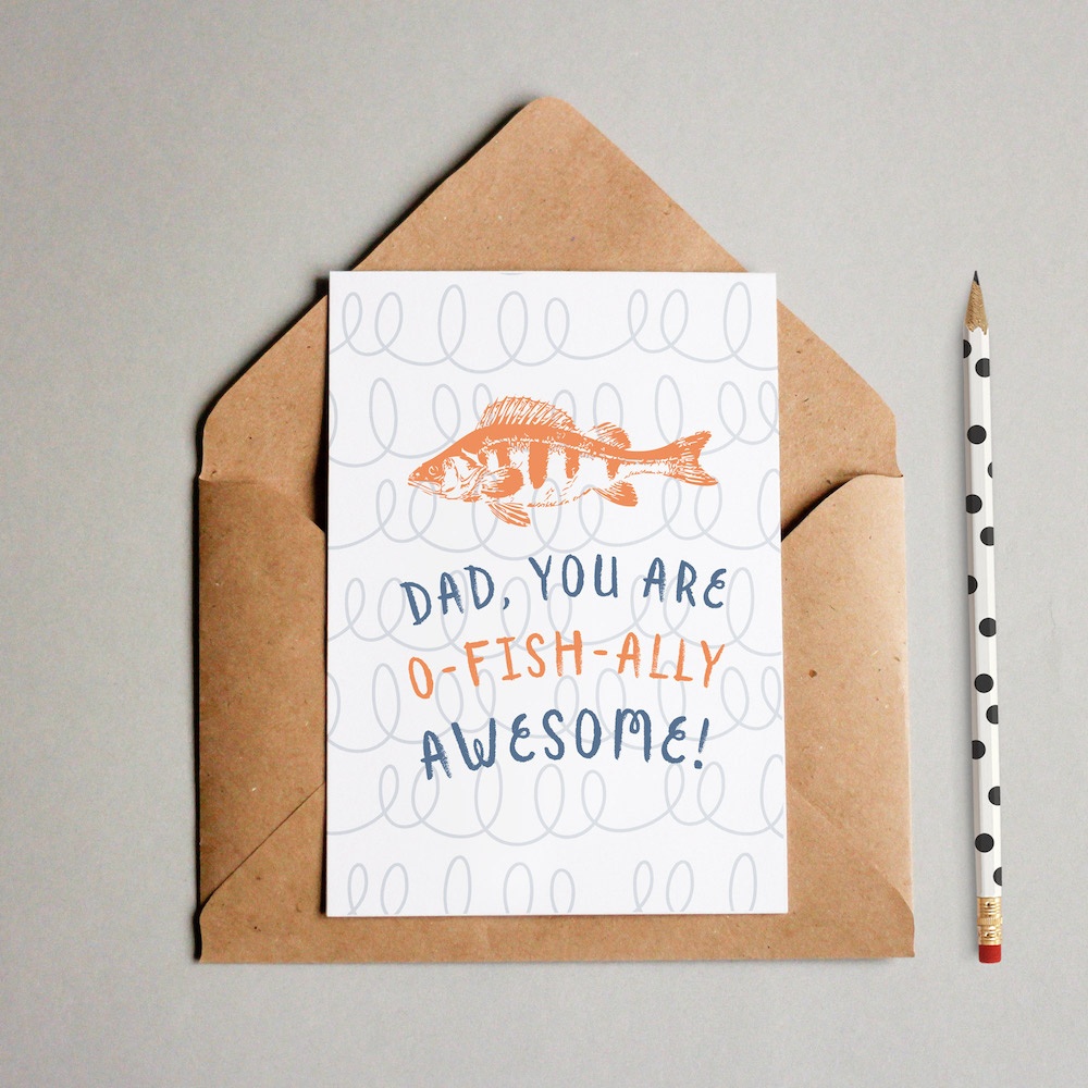 Funny Free Printable Father's Day Card (O-Fish-Ally Awesome!) - Free Printable Fathers Day Cards