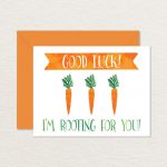 Funny Good Luck Card / Printable Good Luck Card / Vegetables / | Etsy   Free Printable Good Luck Cards