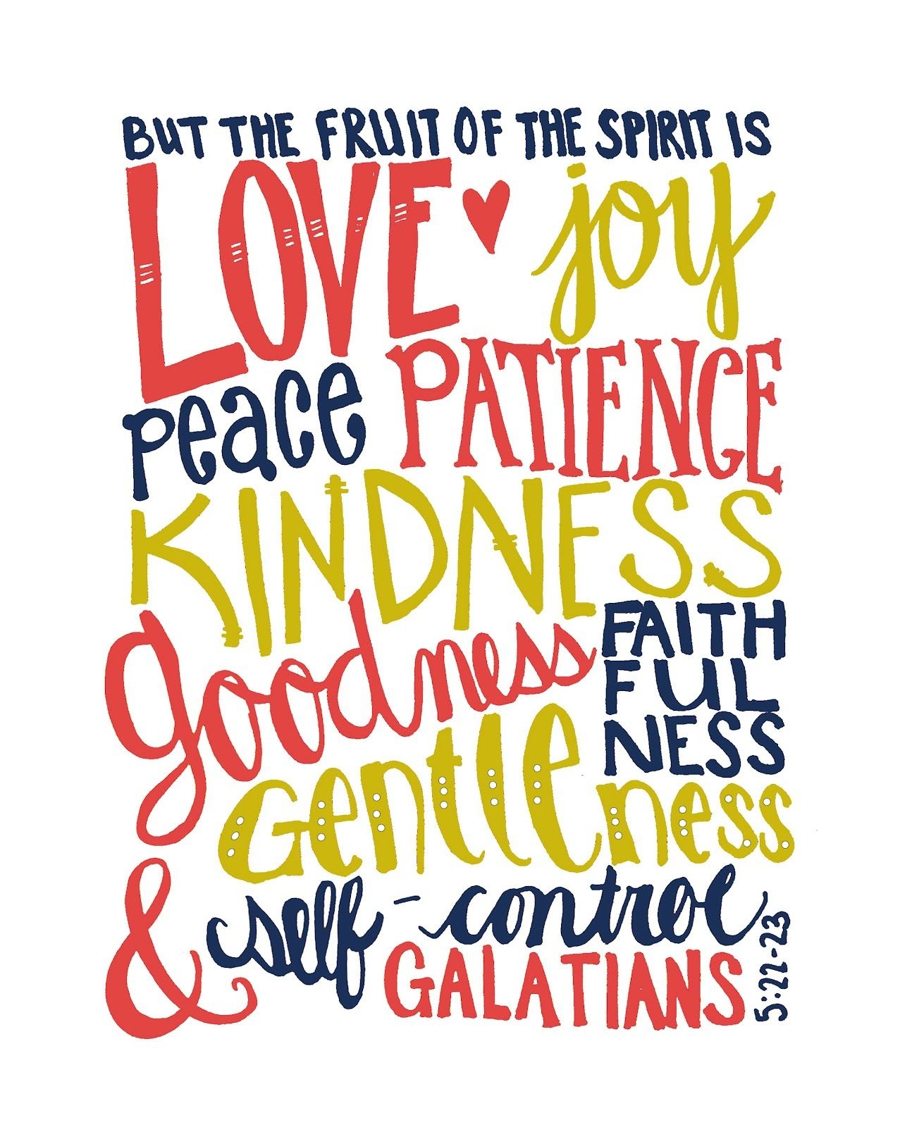Galatians 5:22-23 #verse Beautifully Rooted: The Fruit Of The Spirit - Fruit Of The Spirit Free Printable