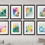 Gallery Wall Free Printables: Download All 8 Colourful, Abstract Art   Free Printable Artwork To Frame
