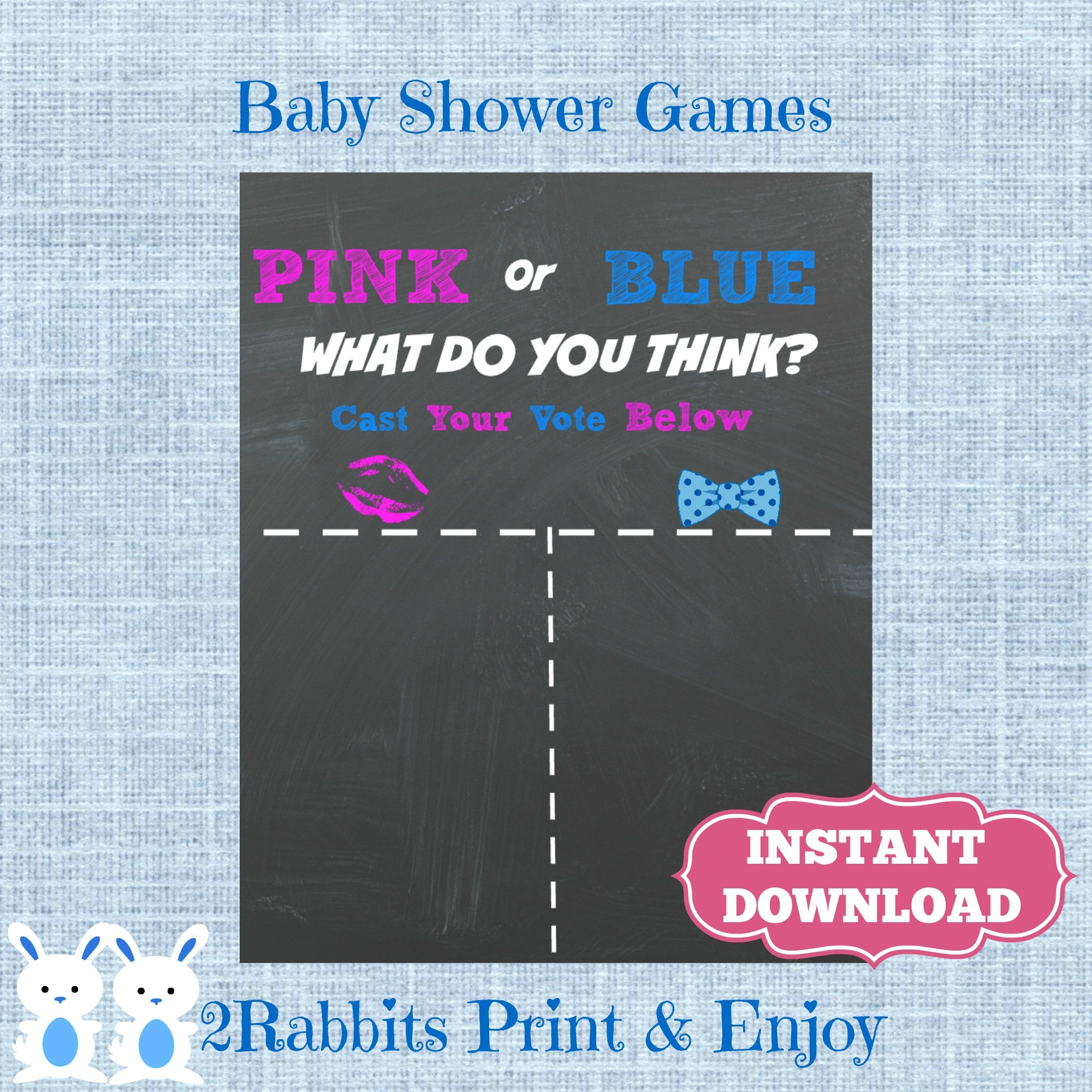 Gender Reveal Baby Shower Ideas - My Practical Baby Shower Guide - Free Printable Gender Reveal Templates