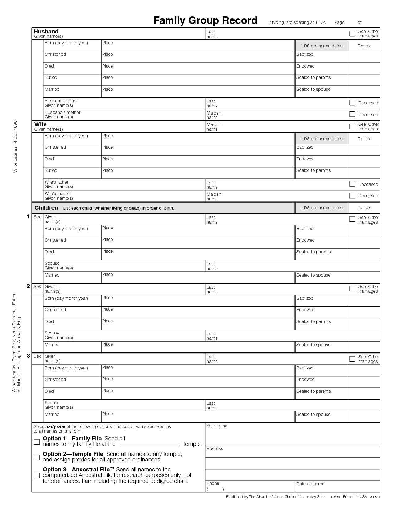 printable free genealogy forms and charts individual