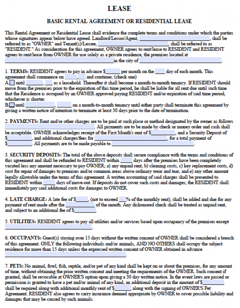 georgia-standard-residential-lease-agreement-photos-in-2019-free-printable-lease-agreement