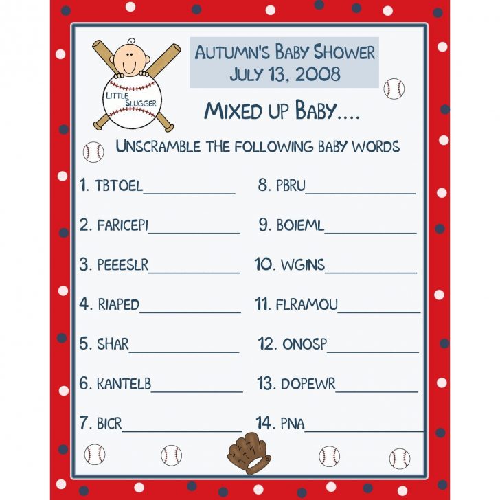 Free Printable Baby Shower Games In Spanish