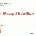 Gift Certificate Template Massage | Craigsbrother   Free Printable Gift Certificate Templates For Massage