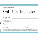 Gift Coupons Template   Kaza.psstech.co   Free Printable Blank Birthday Coupons