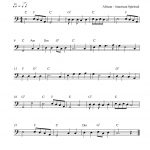 Go, Tell It On The Mountain, Free Christmas Trombone Sheet Music Notes   Trombone Christmas Sheet Music Free Printable