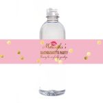 Gold Bachelorette Party Personalized Water Bottle Labels | Etsy   Free Printable Water Bottle Labels Bachelorette