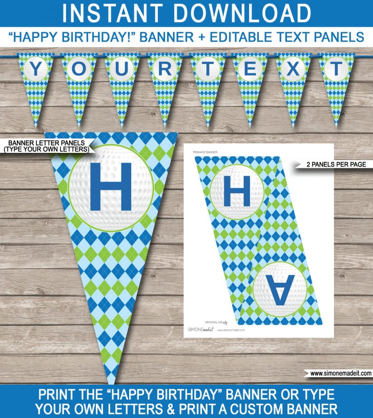 Birthday Banner Templates Free Printable