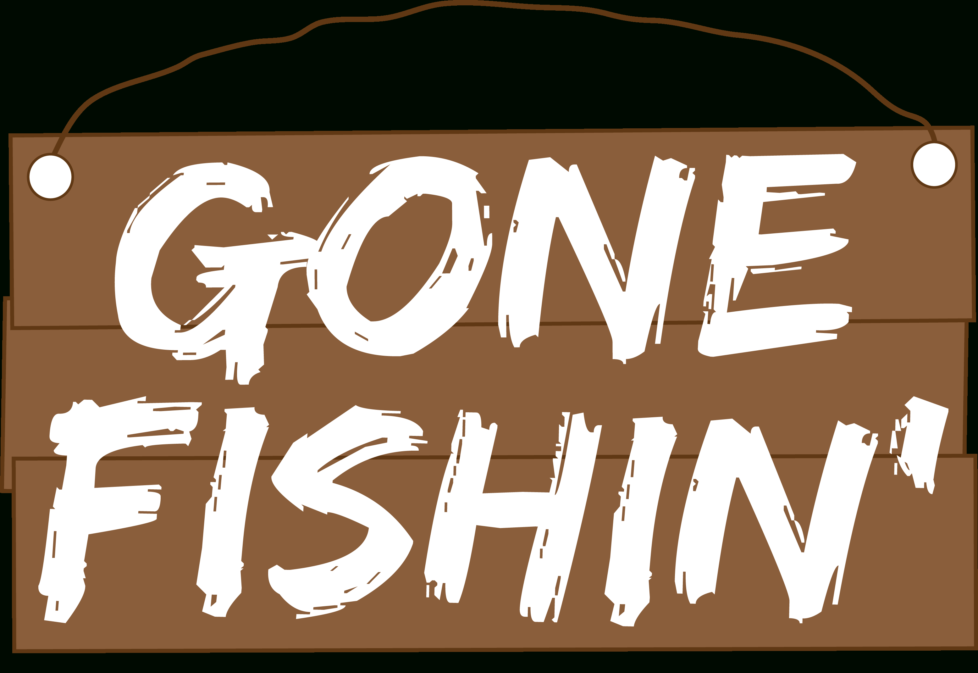 Printable Gone Fishing Sign