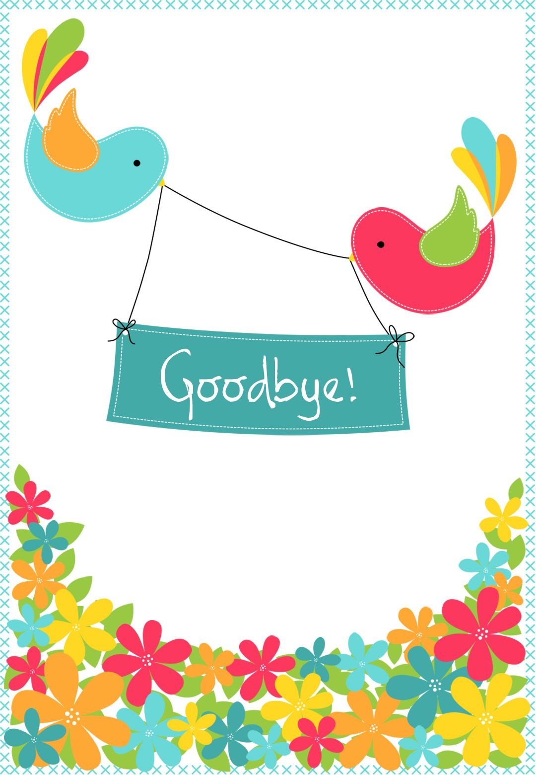 Goodbye From Your Colleagues - Free Good Luck Card | Greetings - Free Printable Goodbye Cards
