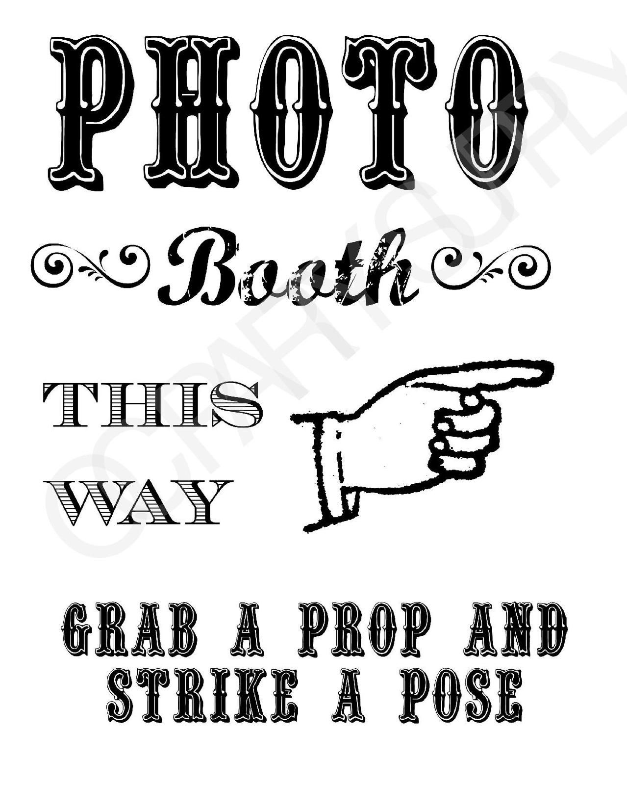 Grab A Prop &amp; Strike A Pose! {Free} Printable Photo Booth Sign - Free Printable Smile Your On Camera Sign
