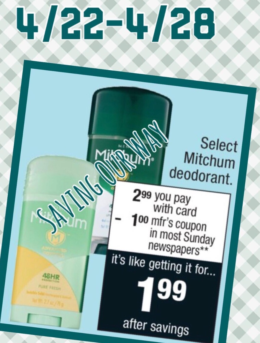Grab Your Mitchum Deodorant @ Cvs For Just $1.99! | Couponing Blogs - Free Printable Coupons For Mitchum Deodorant