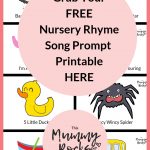 Grab Yourself A Free Nursery Rhyme Song Prompt Printable Here | Free   Free Printable Nursery Rhymes Songs