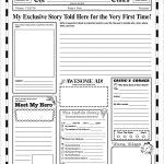 Grade School Autobiography Report Worksheet … | Write About It   Free Printable Newspaper Templates For Students