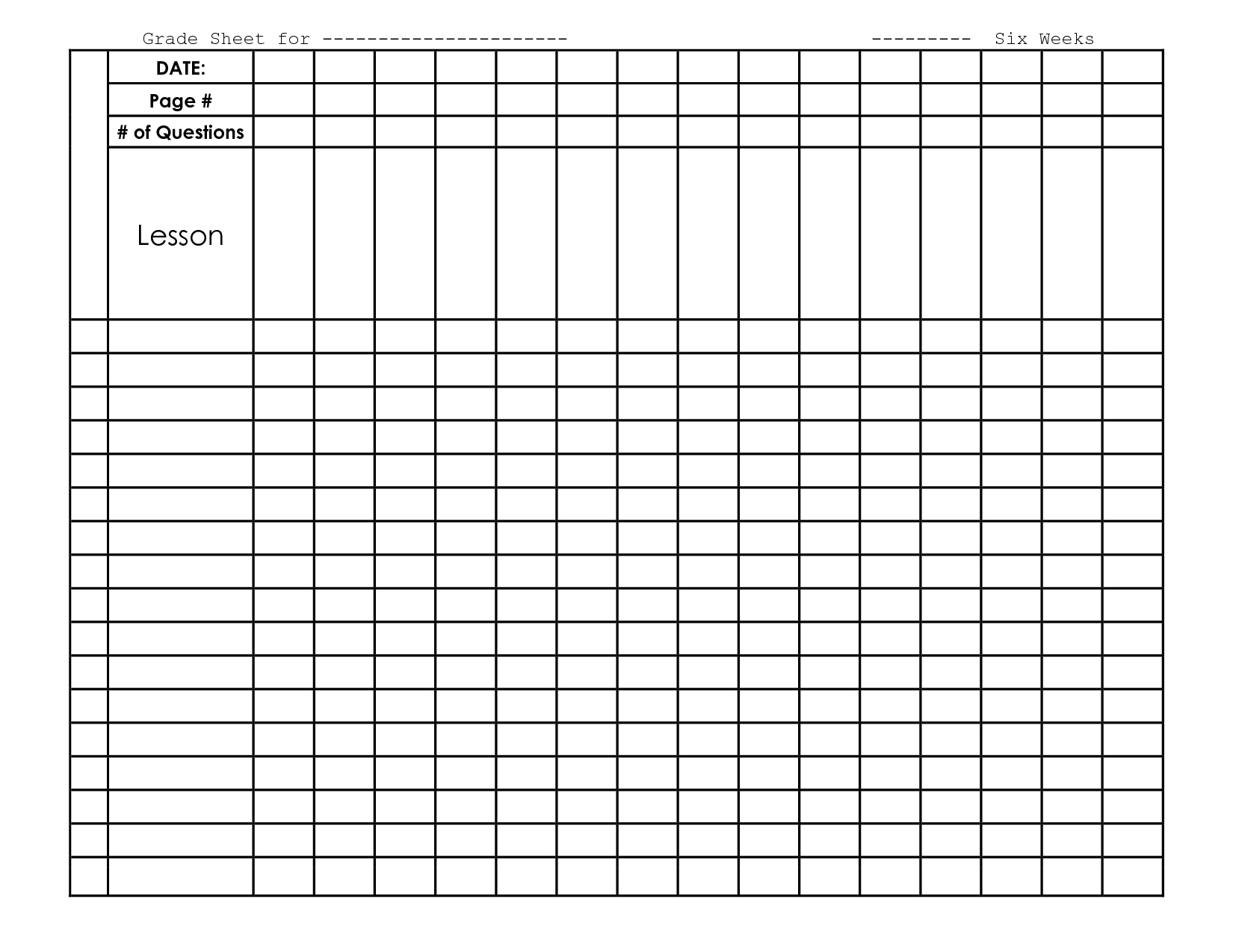 Grade Spreadsheet New Free Printable Grade Sheet Hauck Mansion - Free Printable Grade Sheet