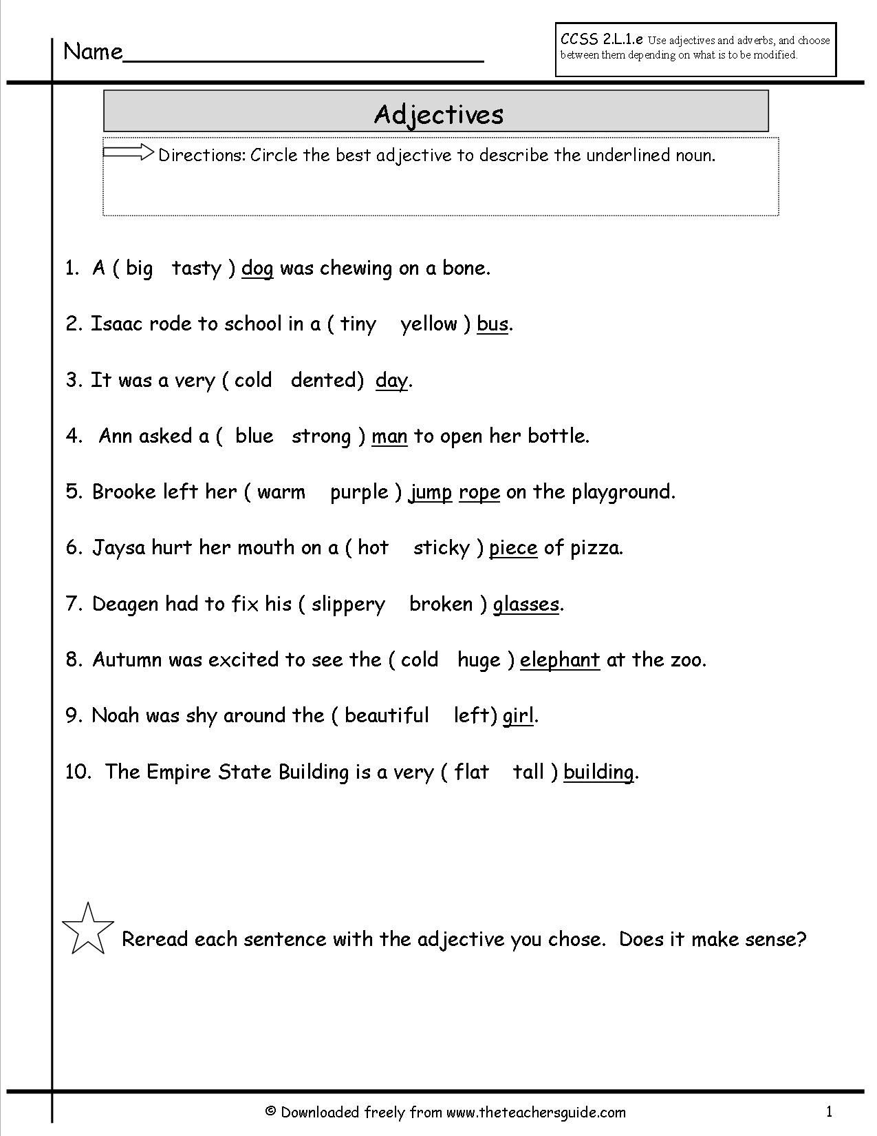 Grammar Worksheets Grade 1 - Subject Verb Agreement On Pinterest - Free Printable Grammar Worksheets For 2Nd Grade