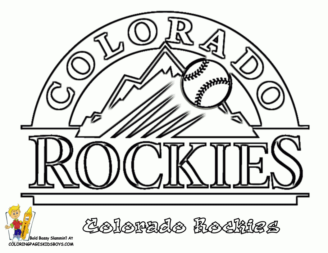 Grand Baseball Coloring Pictures | Mlb Baseball Nl | Free | Sports - Free Printable Baseball Logos