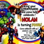 Great Of Avengers Birthday Invitation Templates Free Free Infinity   Avengers Party Invitations Printable Free
