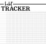Habit Tracker Printable Planner Template   Paper Trail Design   Habit Tracker Free Printable